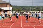 Decathlon 100 metres, 2025 EAP International Combined Events, Hexham, Northumberland.  Photo: David T. Hewitson/Sports for All Pics